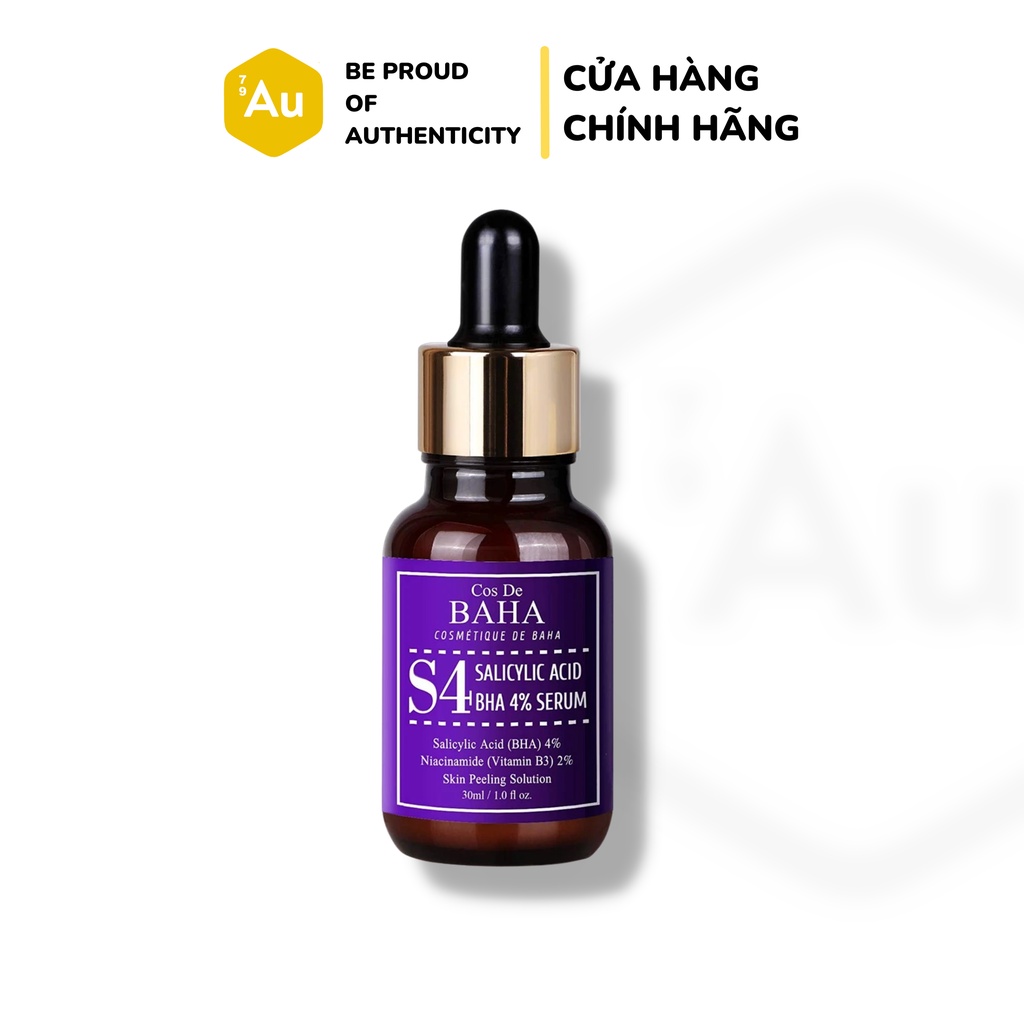 Cos De BAHA | Serum Salicylic Acid 4% &amp; Niacinamide 2% - Hỗ Trợ Giải Quyết Vấn Đề về Lỗ Chân Lông 30ML (S4)