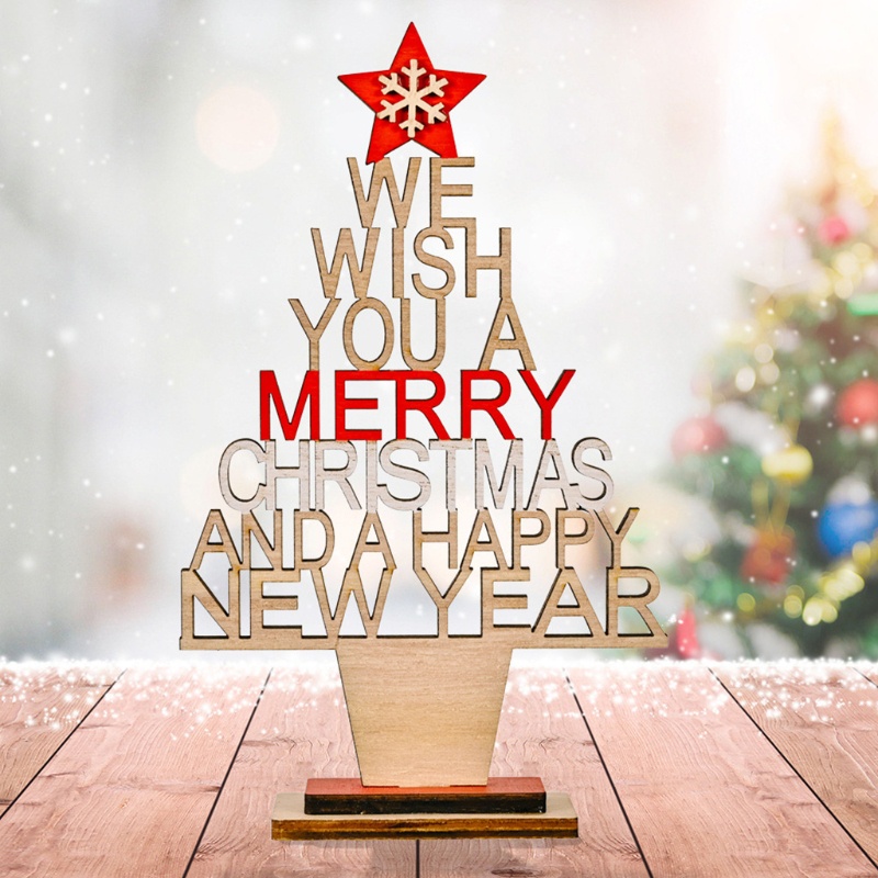 Cây thông noel bằng gỗ dùng trang trí DIY