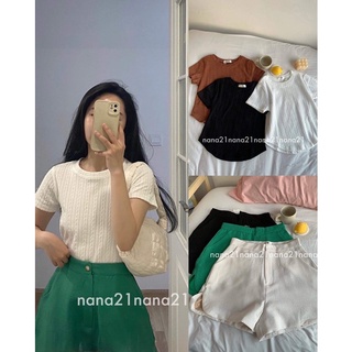 Pull croptop hoạ tiết Nana21 Nanastore21