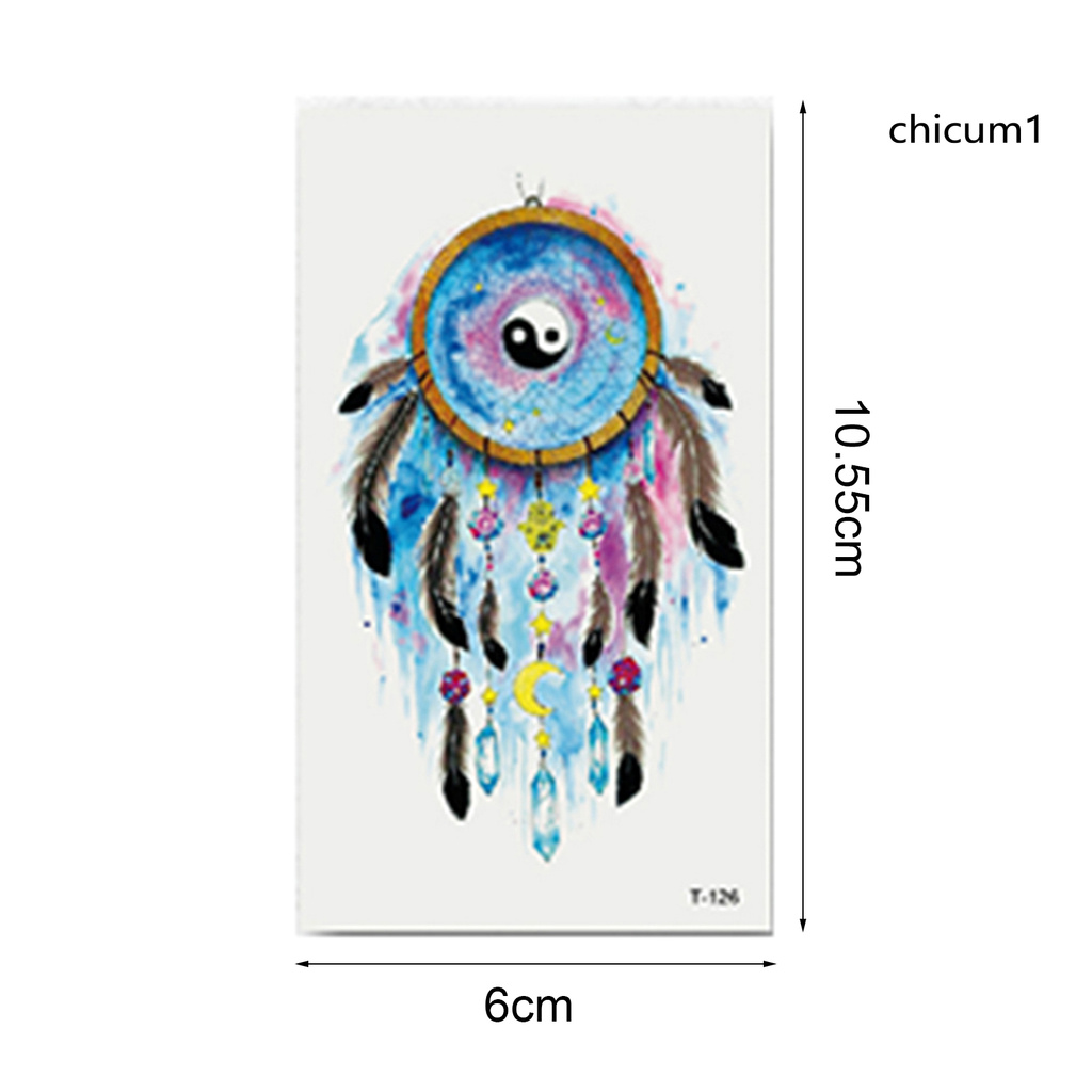 1 Tờ Hình Xăm Dán 3d Không Mùi Lâu Trôi