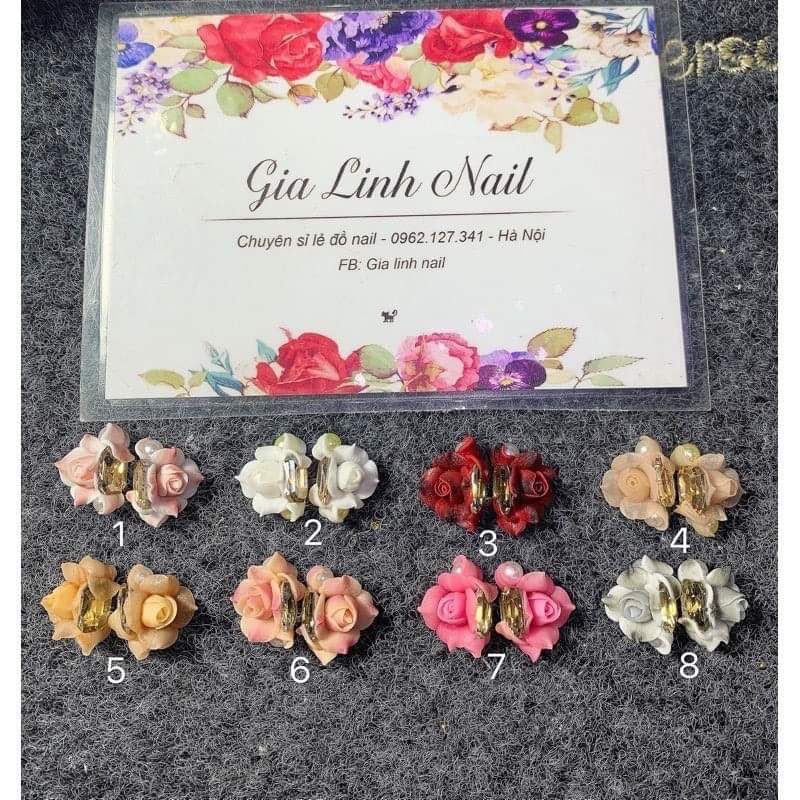 Hoa bột -hướng dương nn ôm móng