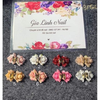 hoa bột nail hoa hồng