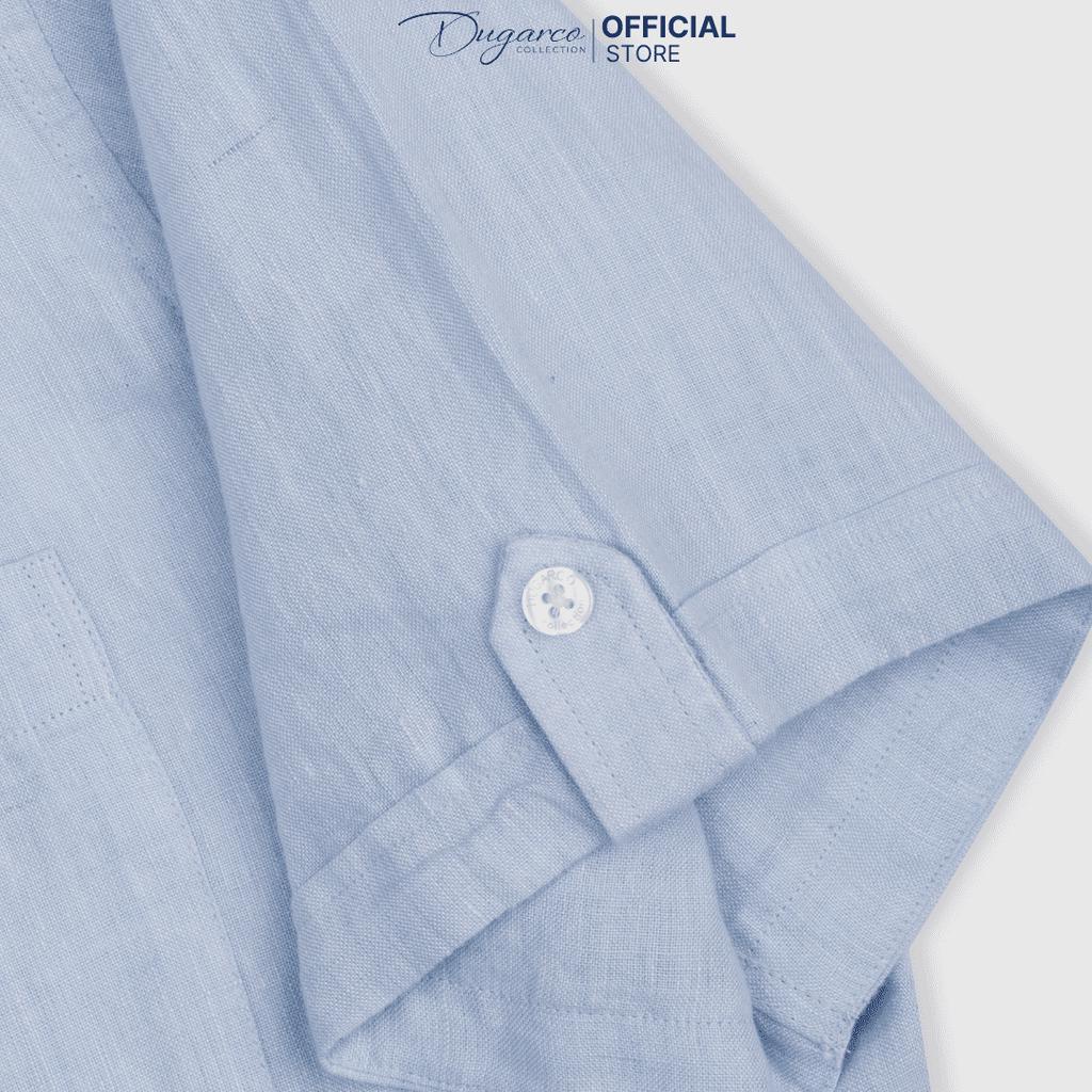Áo sơ mi DUGARCO nam tay ngắn dáng Regular fit, chất liệu cotton cao cấp 208SMS21074