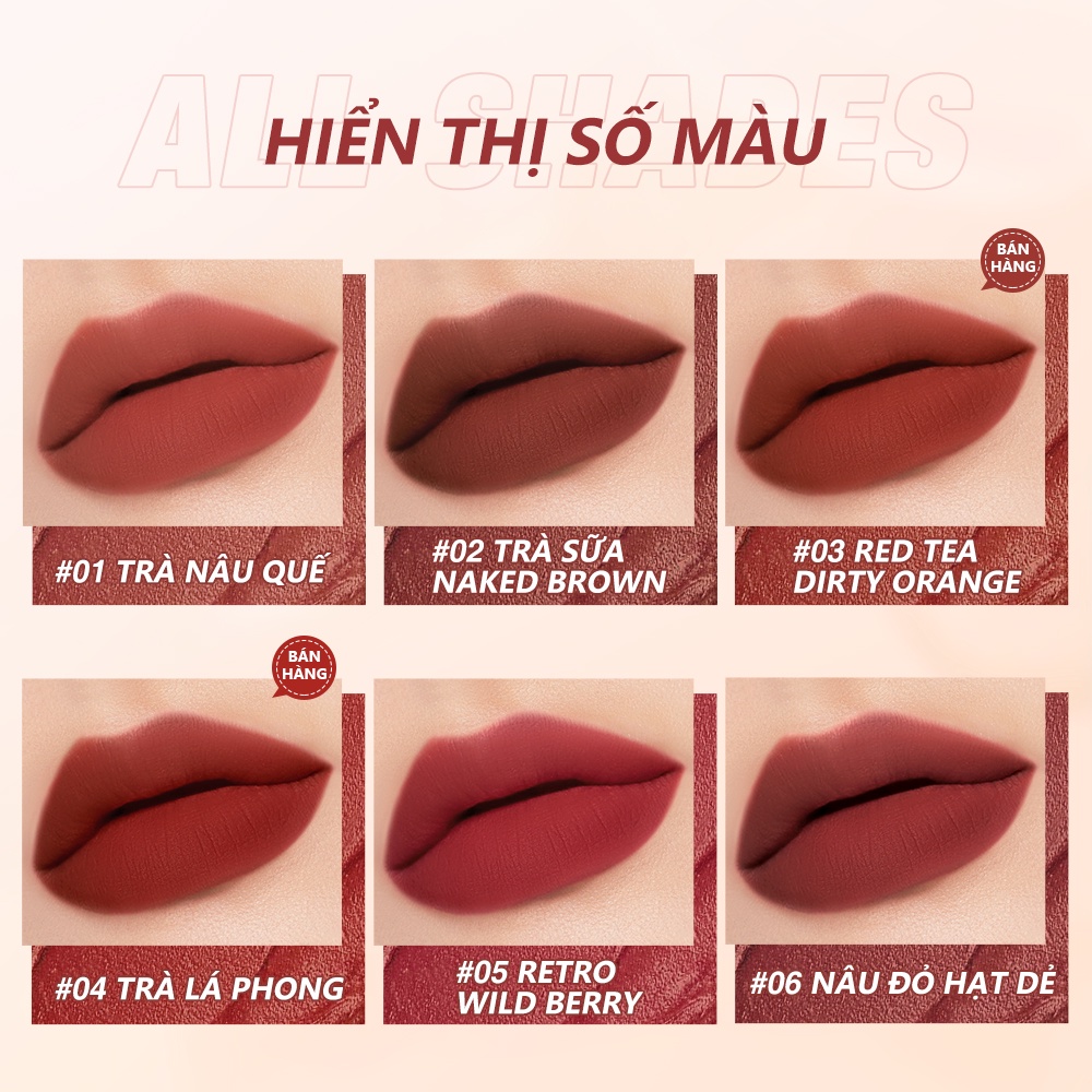 Son Lì O.TWO.O Chống Dính Cốc Bền Màu Suốt 24H 70g