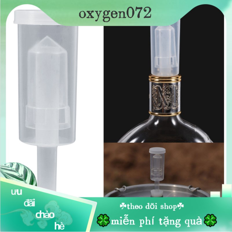 Oxygen072 Airlock One Way Exhaust Water Sealed Check Valve for Wine Fermentation Beer Making Brewing