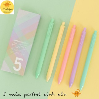 [Meobujooo] Set 5 bút Kaco 5 Green Pure Pastel