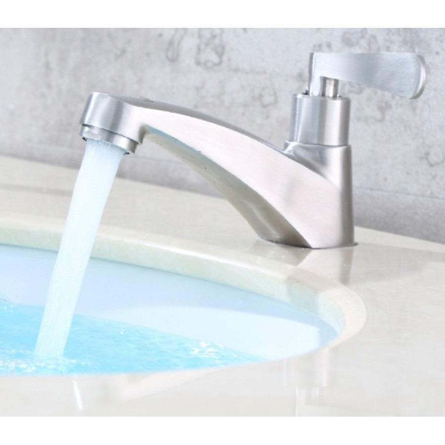 Vòi lavabo lạnh cao cấp sus 304 LV6007