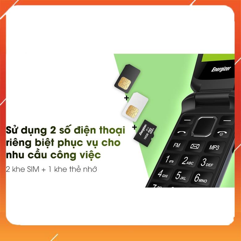 HOT HOT Điện thoại Energizer E20 Bàn Phím Lớn - Hàng Chính Hãng - Bảo Hành 12 Tháng