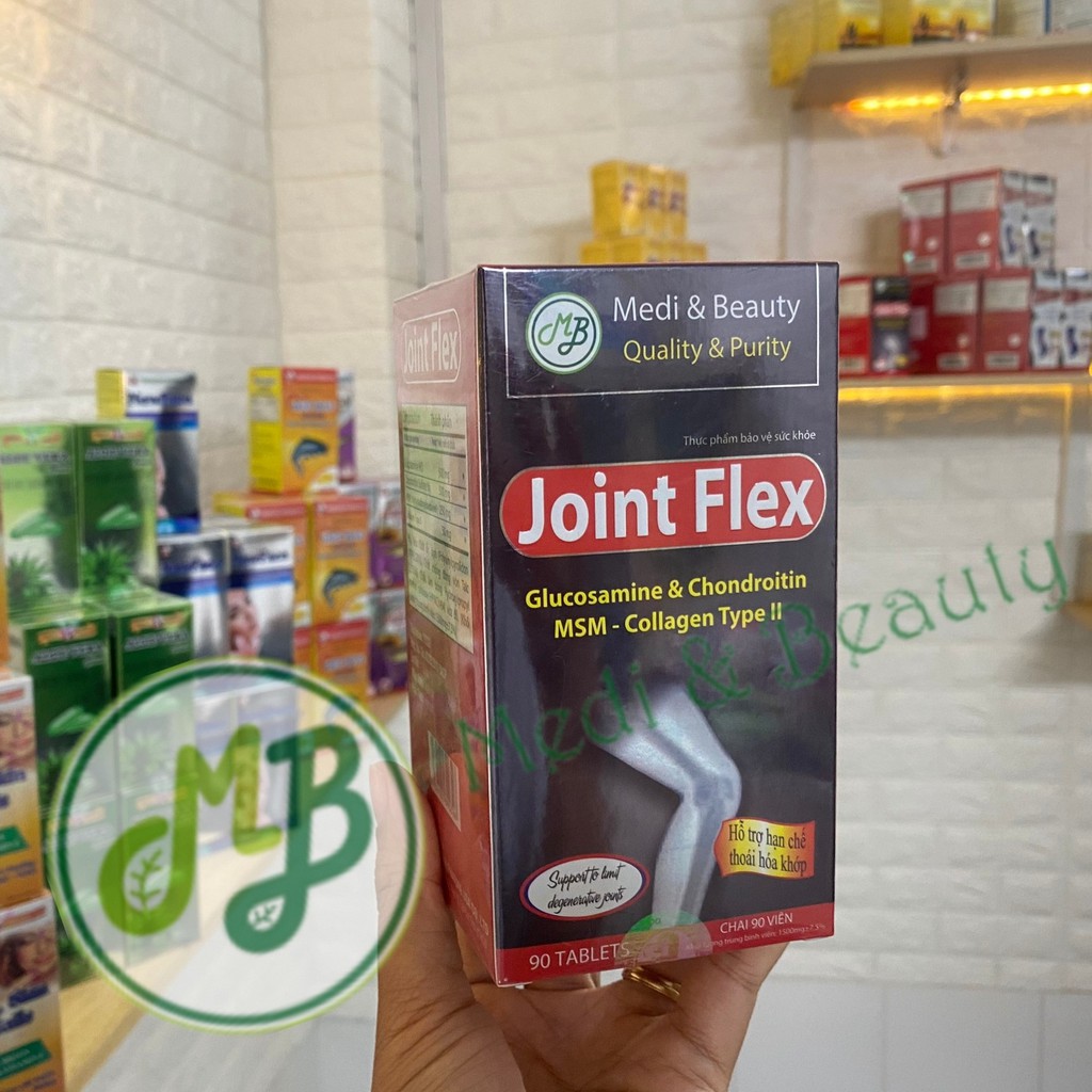 Viên uống Xương Khớp Giảm đau nhức, ngừa viêm khớp, chống thoái hóa  JOINT FLEX  chai 90 viên Medibeauty