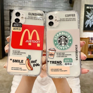Ốp điện thoại hình Starbucks McDonald độc đáo thích hợp cho IPhone 6 6S 7 8 Plus SE 2020 X XR XS 11 12 13 Pro Max Mini