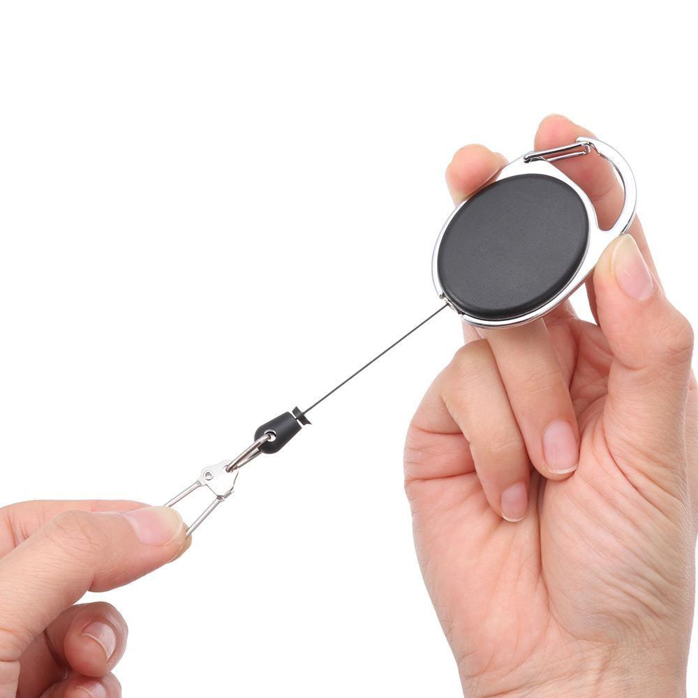 UUMIR Set 1 / 4 giá đỡ thẻ ID thiết kế rút dây tiện dụng