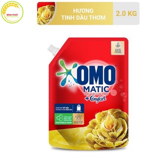 Nước Giặt OMO Matic Comfort Tinh Dầu Thơm Túi 2Kg [Mẫu Mới]