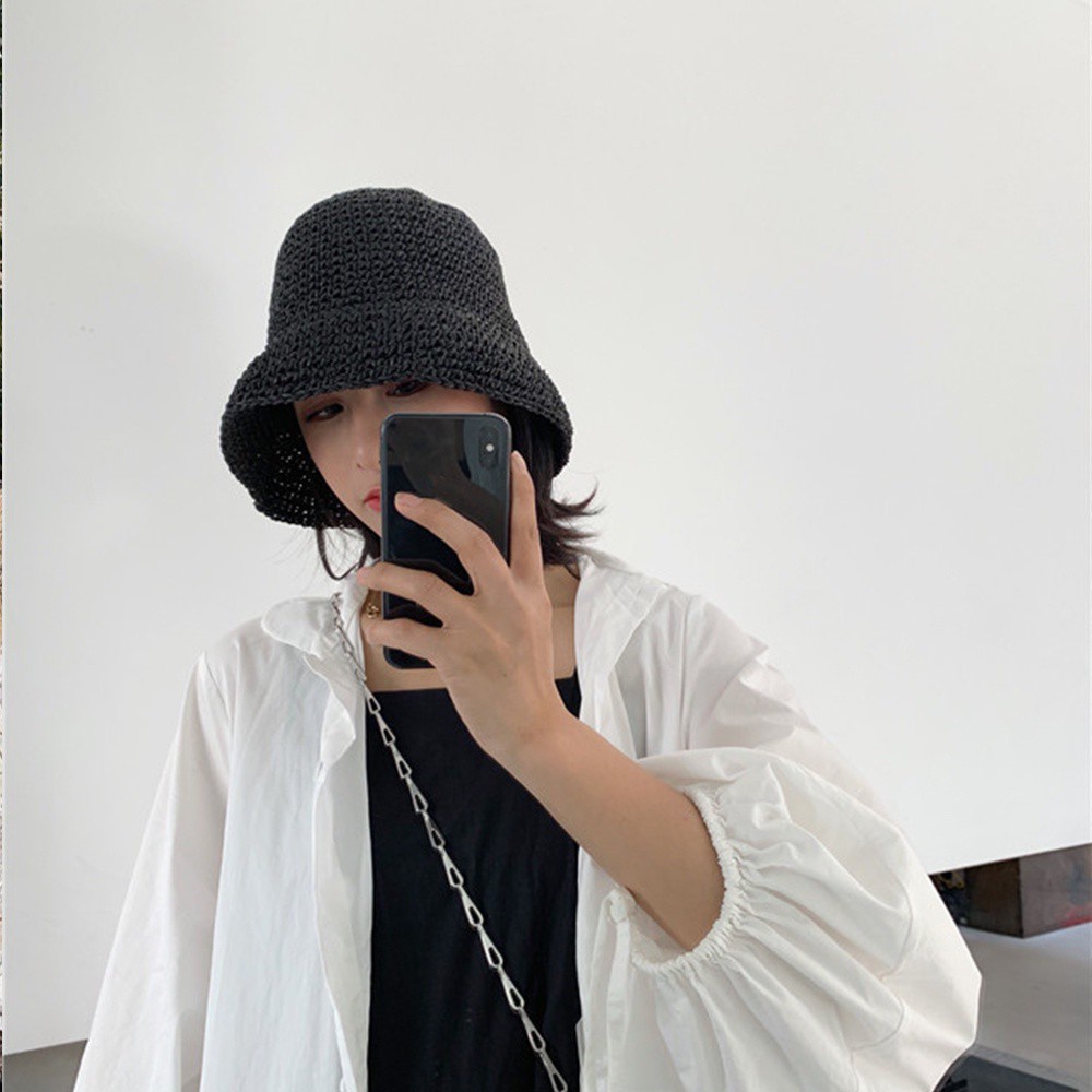 Mũ Cói Rộng Vành Chống Nắng Thời Trang Đi Biển Mùa Hè Cho Nữ