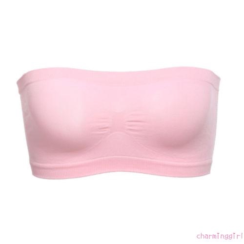 Áo Ngực Không Dây Không Đường May Có Mút Đệm Tháo Rời Được Cho Nữ