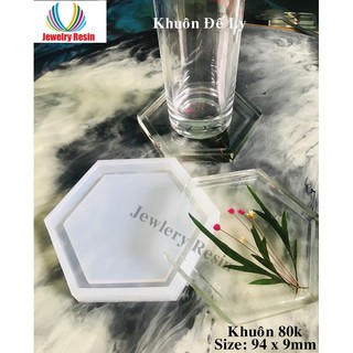 Khuôn Silicon Làm Đế Ly handmade Resin
