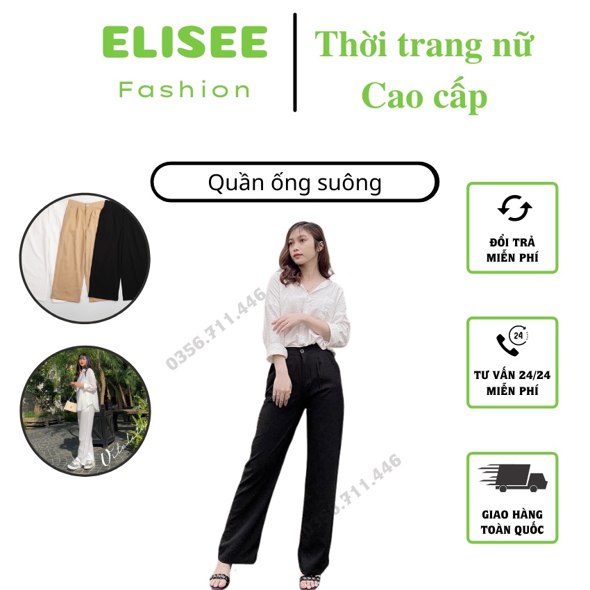 Quần ống suông 💥 CỰC ĐẸP 💥 Quần ống rộng lưng thun mix cùng áo phông hay áo cách điệu đều xinh.