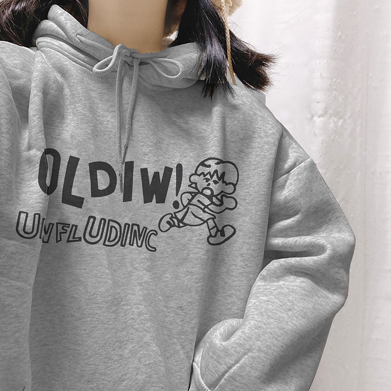 Áo Hoodie Dáng Rộng Thời Trang Phong Cách Hàn Quốc Cho Nữ