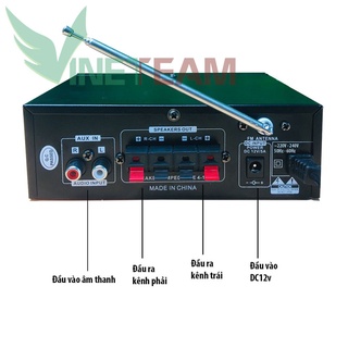 Ampli Mini Bluetooth Teli BT699D 12V+220V DC3596