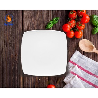 sỉ 10 đĩa sứ vuông 8 bát tràng (20cm)