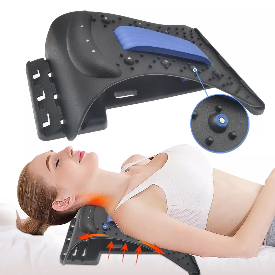 Dụng Cụ Massage Lưng Nắn Chỉnh Cột Sống Lưng - Dụng Cụ Mát Xa Giảm Đau Mỏi Cổ Vai Gáy - Khung Nắn Chỉnh Cột Sống