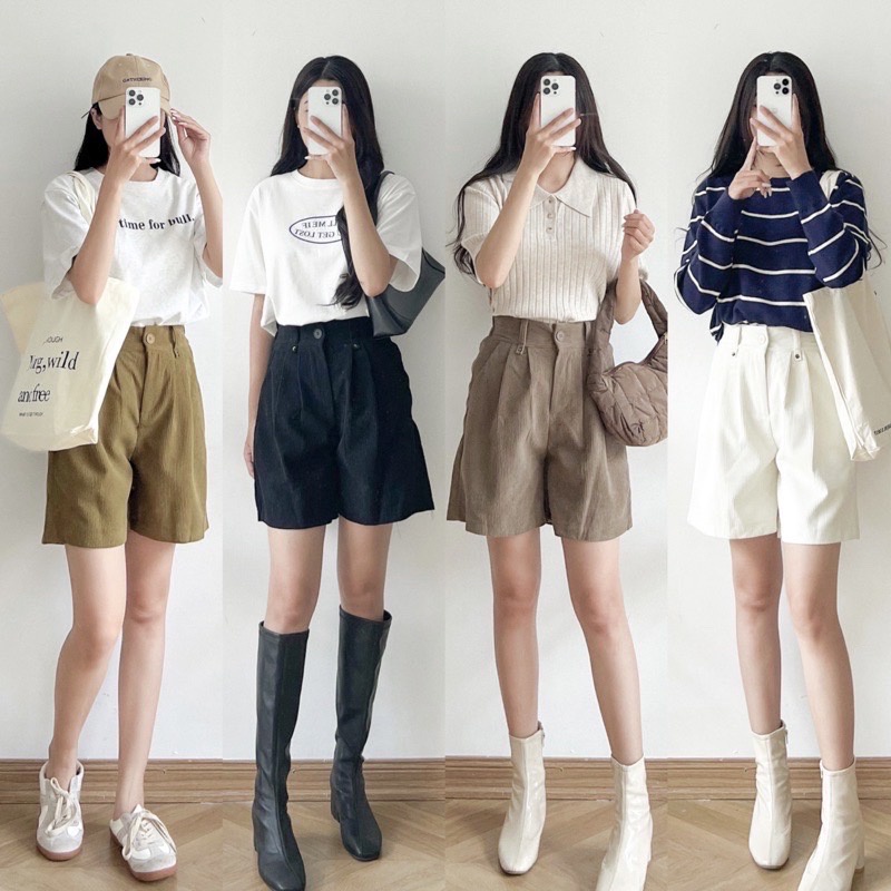QUẦN SHORT NHUNG KHUY HÀN QUỐC