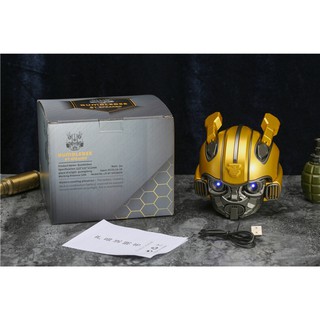 Loa Bluetooth Siêu Bass Gutek Bumblebee Transformer Mắt Có Đèn Led Xanh, Âm Thanh Vòm 8D