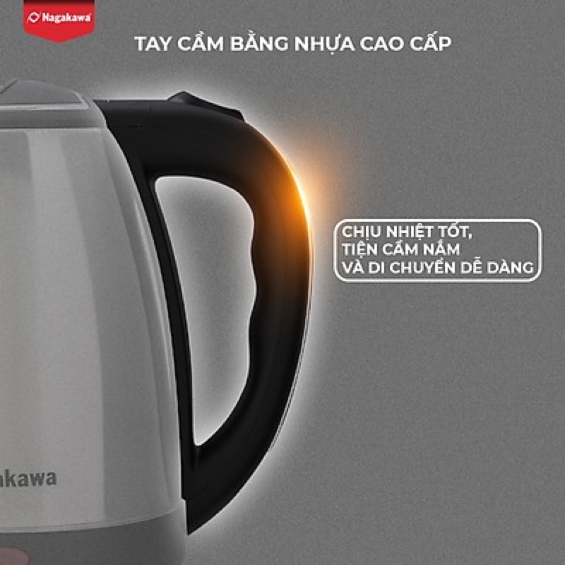 Ấm Siêu Tốc Nagakawa NAG0308 (1.8 Lít) - Hàng Chính Hãng