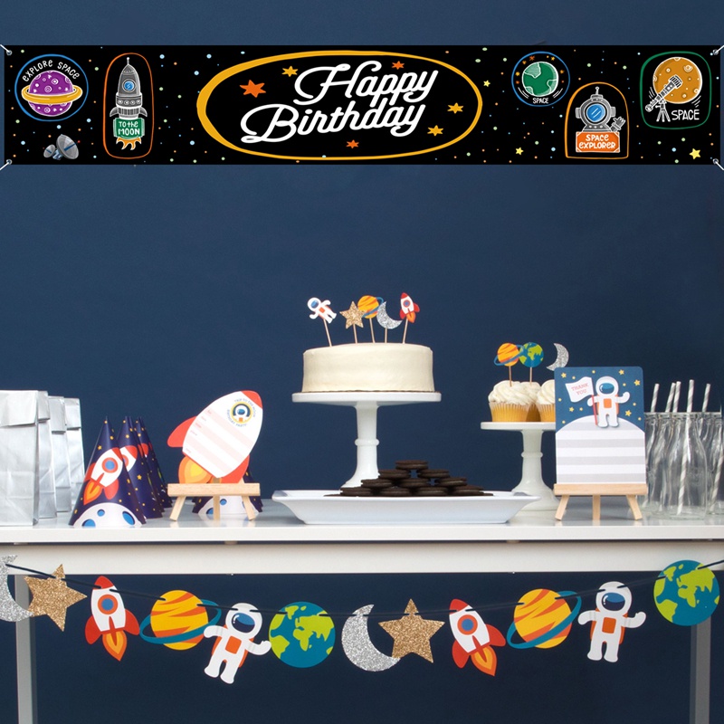 Dây Cờ Chữ Happy Birthday 40*240cm 30th 40th 50th 60th Trang Trí Sinh Nhật