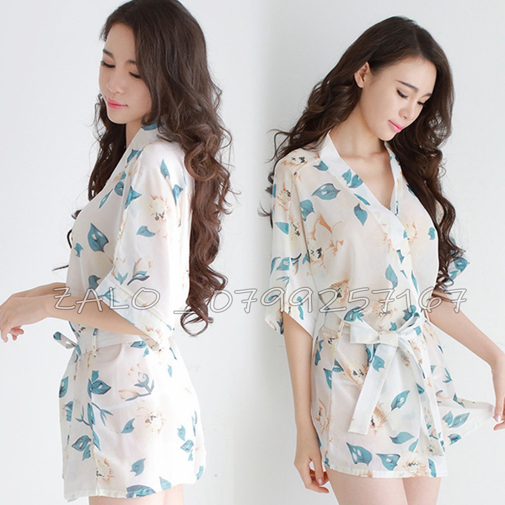 [Mã FASHIONT4WA2 giảm 10K đơn 50K] Váy ngủ kimono , áo choàng ngủ | BigBuy360 - bigbuy360.vn