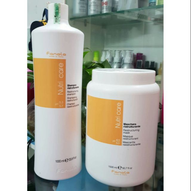 DẦU GỘI VÀ KEM Ủ FANOLA NUTRI CARE CHUYÊN GIA CHĂM SÓC TÓC KHÔ HƯ TỔN