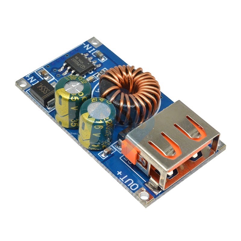 Module hạ áp xuống 5v sạc điện thoại