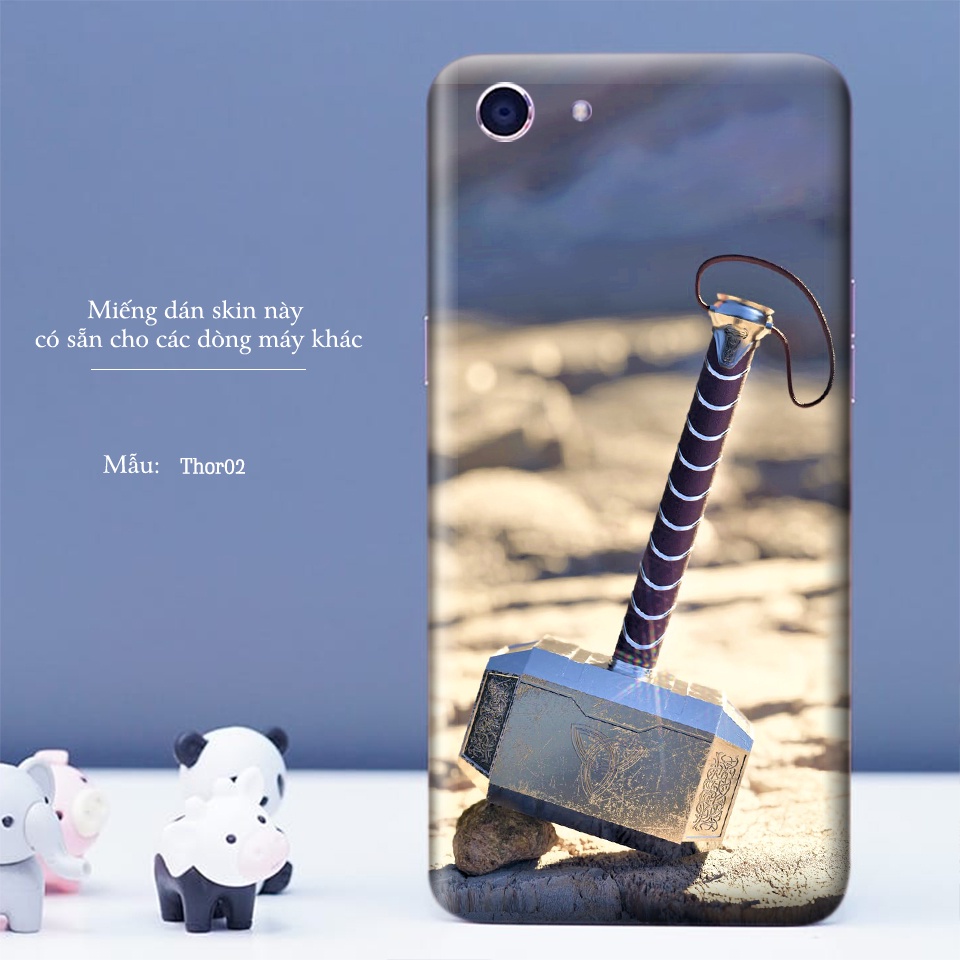 Miếng dán điện thoại hình Búa Mjonir, dán Skin cho Iphone/Samsung/Oppo và các dòng Android khác tất cả các dòng máy