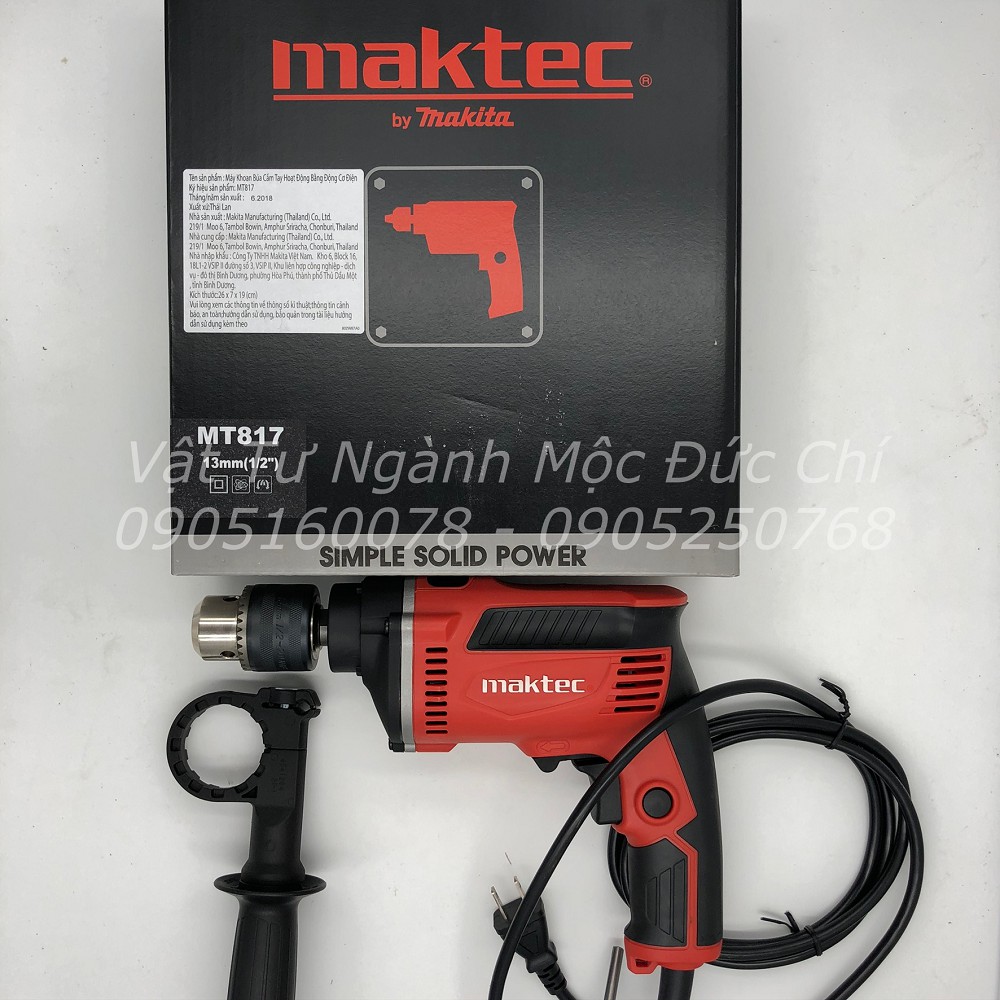 MÁY KHOAN 13MM 430W CHÍNH HÃNG MAKTEC MT817