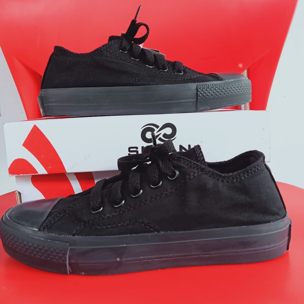 Giày thể thao SNEAKER màu đen phối dây buộc cho nữ 5 6 7 8 9 10 11 tuổi