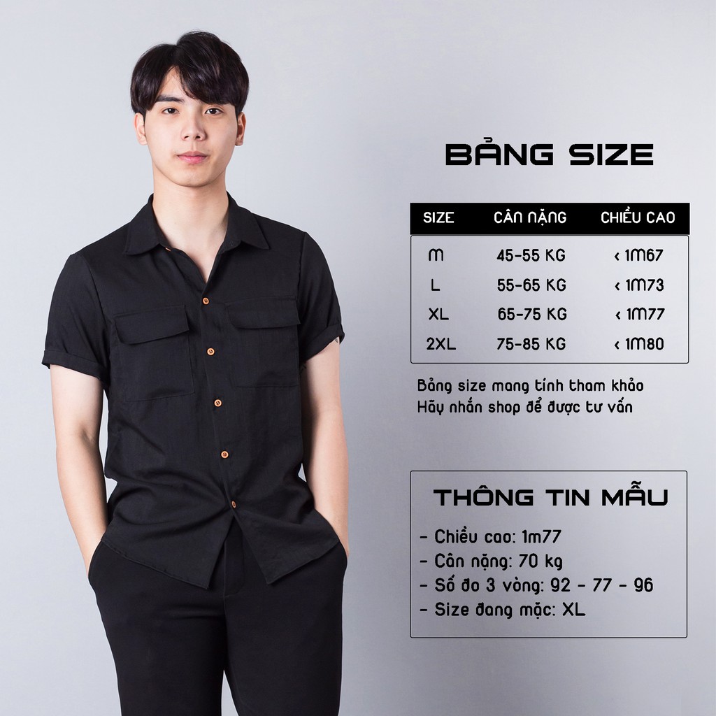 Áo sơ mi đũi cộc tay nam THE 1992 PATTERN