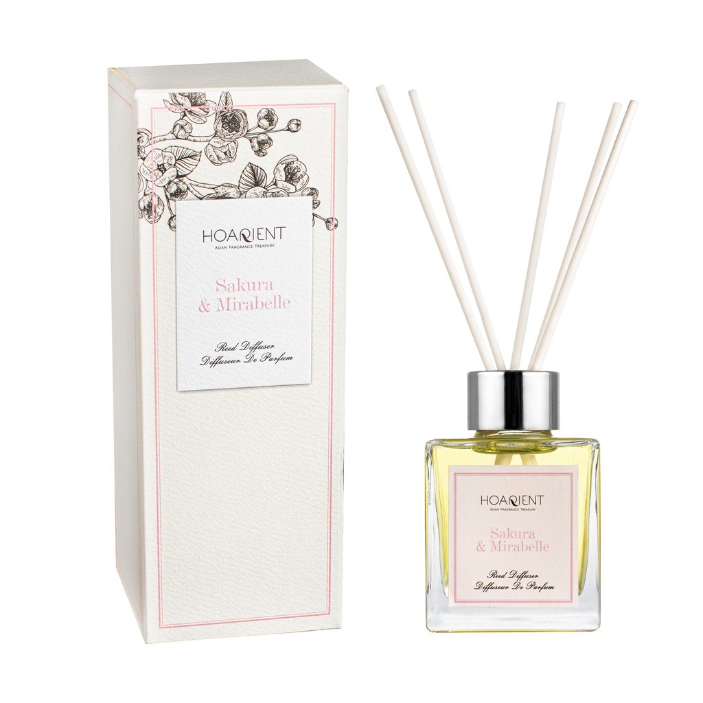 Bộ Khuếch tán mùi hương que mây Hoarient - Sakura & Mirabelle 100ml