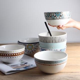 Bát tô canh nhỡ hoạ tiết nổi độc lạ, chụp ảnh đồ ăn, decor bát cổ điển vintage