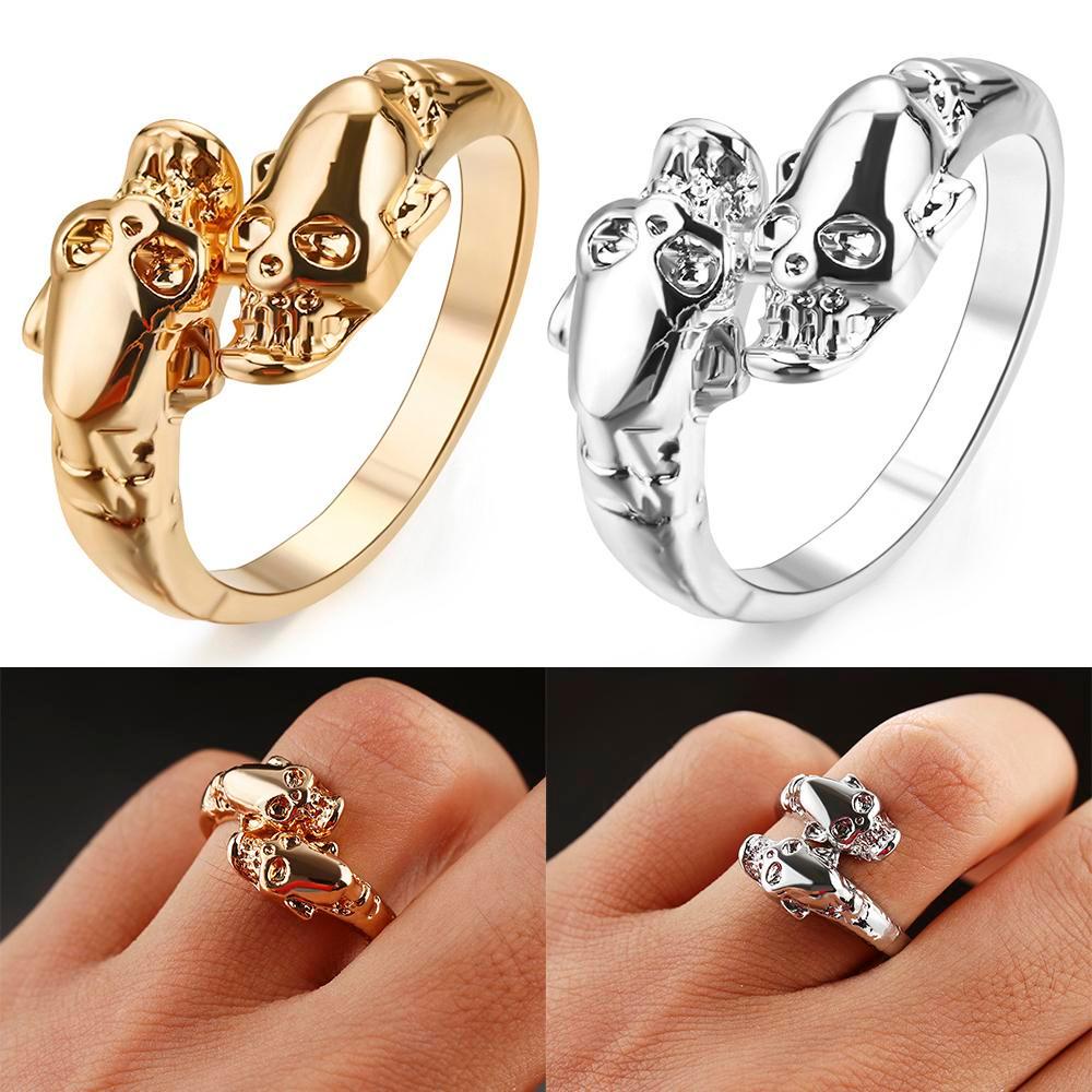 Nhẫn Nam Hình Đầu Lâu Có Thể Điều Chỉnh Kích Cỡ