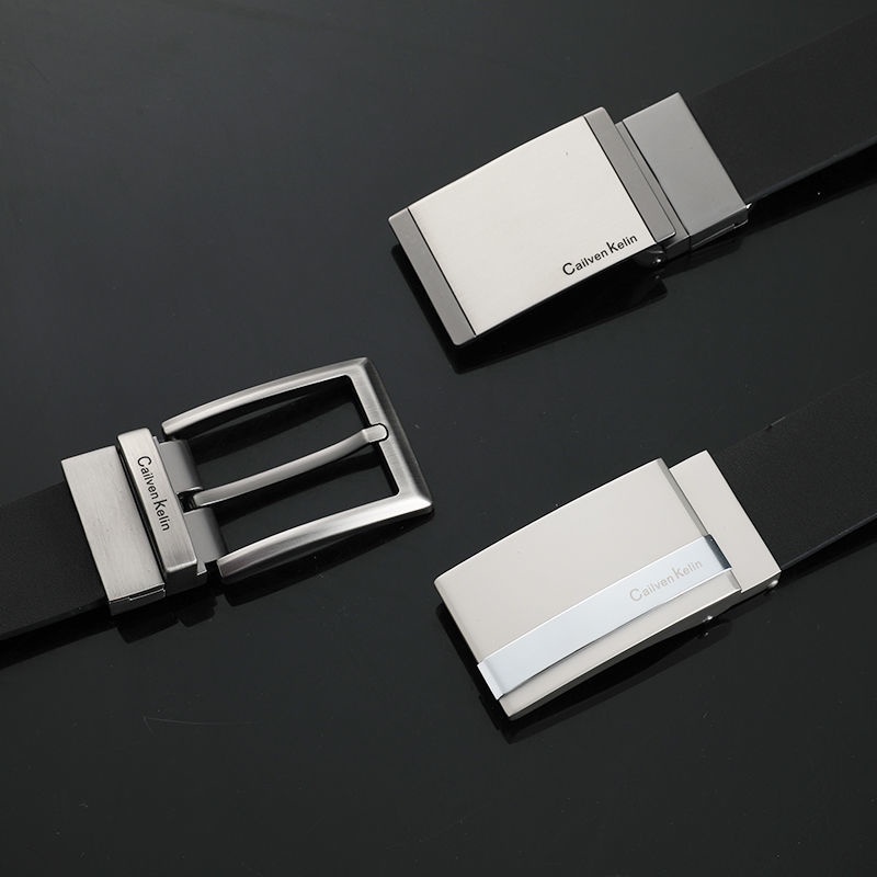 Thắt Lưng Da Bò ck Cài Khóa Tự Động Thiết Kế Đơn Giản Hợp Thời Trang Cho Nam mc6v