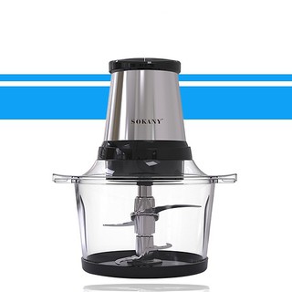 Máy xay sinh tố, hoa quả, máy xay thịt cầm tay mini 800W Sokany 7004A