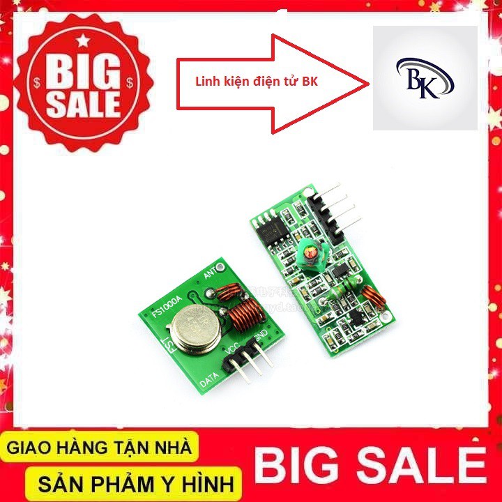 Module Thu Phát RF315 Ko Chip - Linh kiện điện tử bk