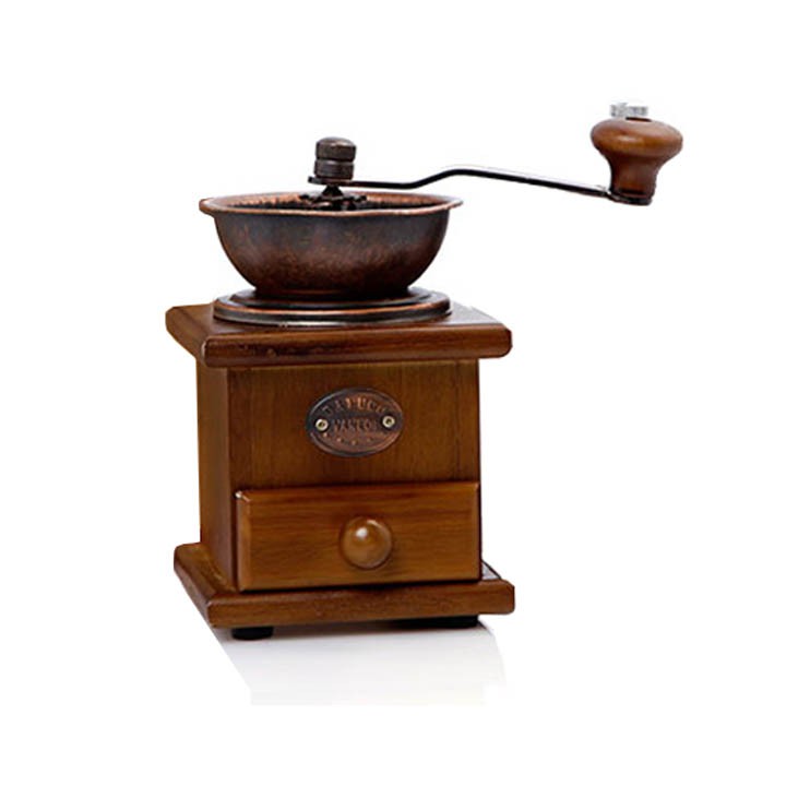 Cối Xay Tiêu - cà phê - Đậu Bằng Gỗ Vuông