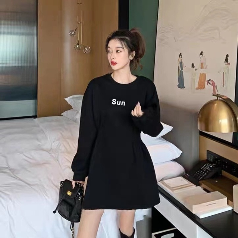 Đầm len Perty cho nữ thiết kế dáng rộng thời trang mùa thu theo phong cách Hàn Quốc mới