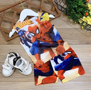 COMBO 02 bộ đồ bé trai siêu nhân, người nhện