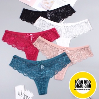 Quần lọt khe ren mỏng sexy x01 Có nơ ở giữa quần
