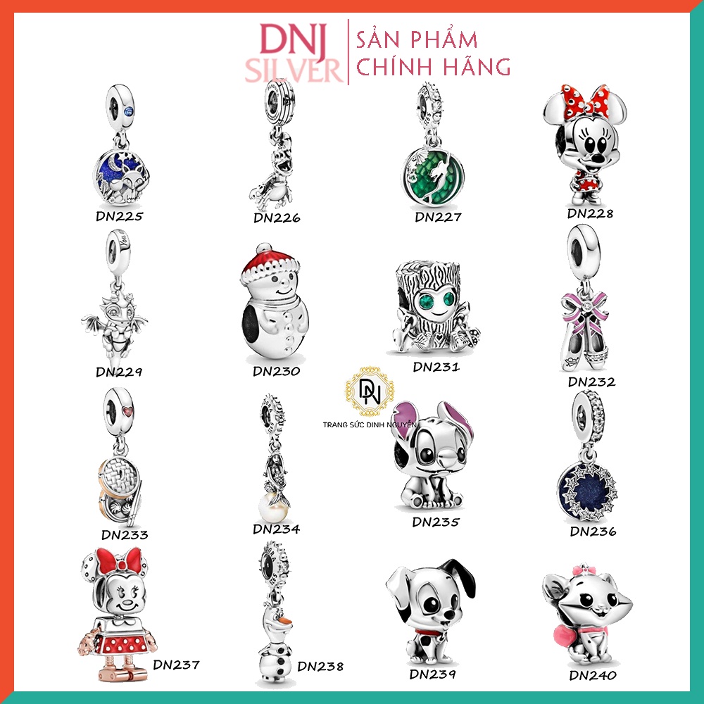 Charm bạc 925 cao cấp, bộ tổng hợp các mẫu charm bạc DNJ để mix vòng charm - Bộ sản phẩm từ DN305 đến DN320