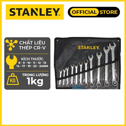 Cờ lê bộ vòng miệng Stanley STMT80942-8| MET 11 chi tiết | Chính hãng