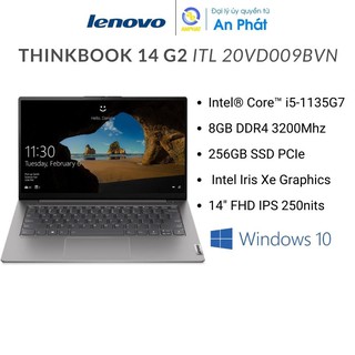 Laptop Lenovo ThinkBook 14 G2 ITL 20VD009BVN (Core i5/RAM 8GB/256GB SSD/Intel Iris/14.0 inch/Win10/Xám)