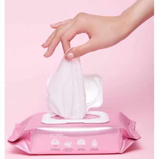MẪU MỚI - Khăn giấy tẩy trang  Banila Co Clean It Zero Lychee Vita Cleansing Tisue
