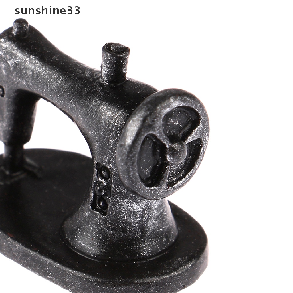 SU 1/12 Dollhouse Miniature Sewing Tools Sewing Machine Model Furniture Toys n